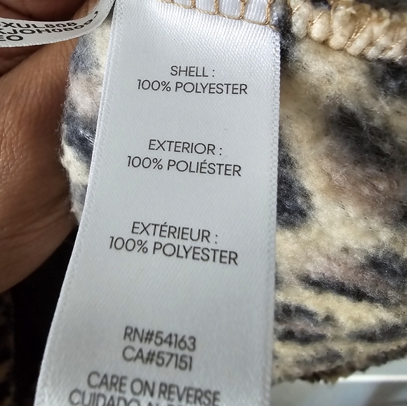 Calvin Klein Cheetah Print Polyester Vest Size Large - Picture 3 of 4